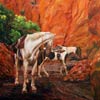 “Deux amis au Pérou” - 24x36 - Oil canvas